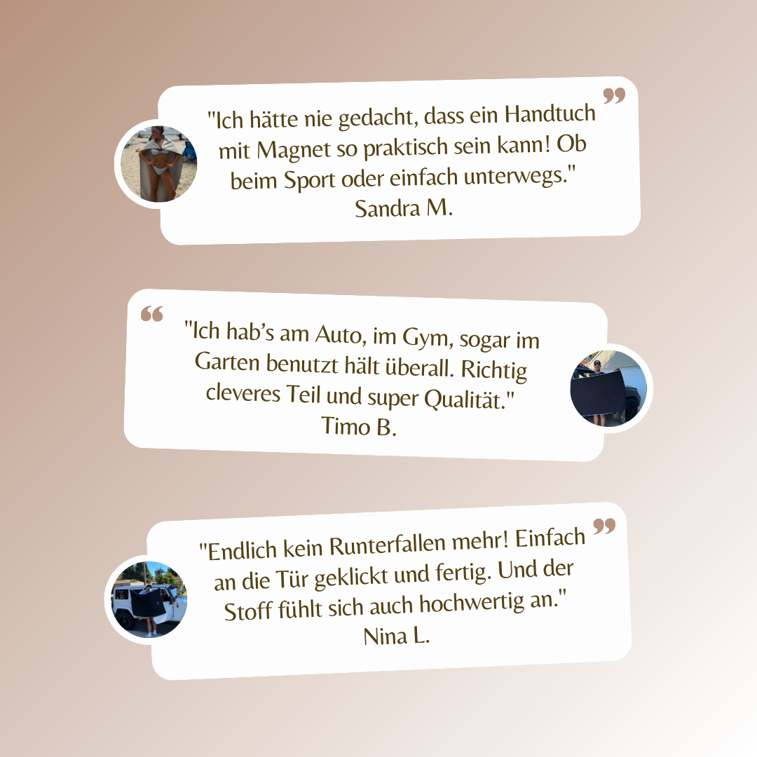 Grip Towl – Das Handtuch, das bleibt, wo du es brauchst