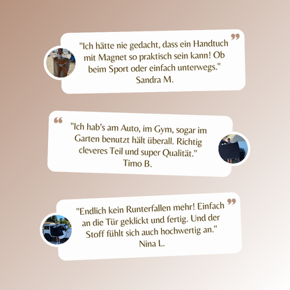 Grip Towl – Das Handtuch, das bleibt, wo du es brauchst